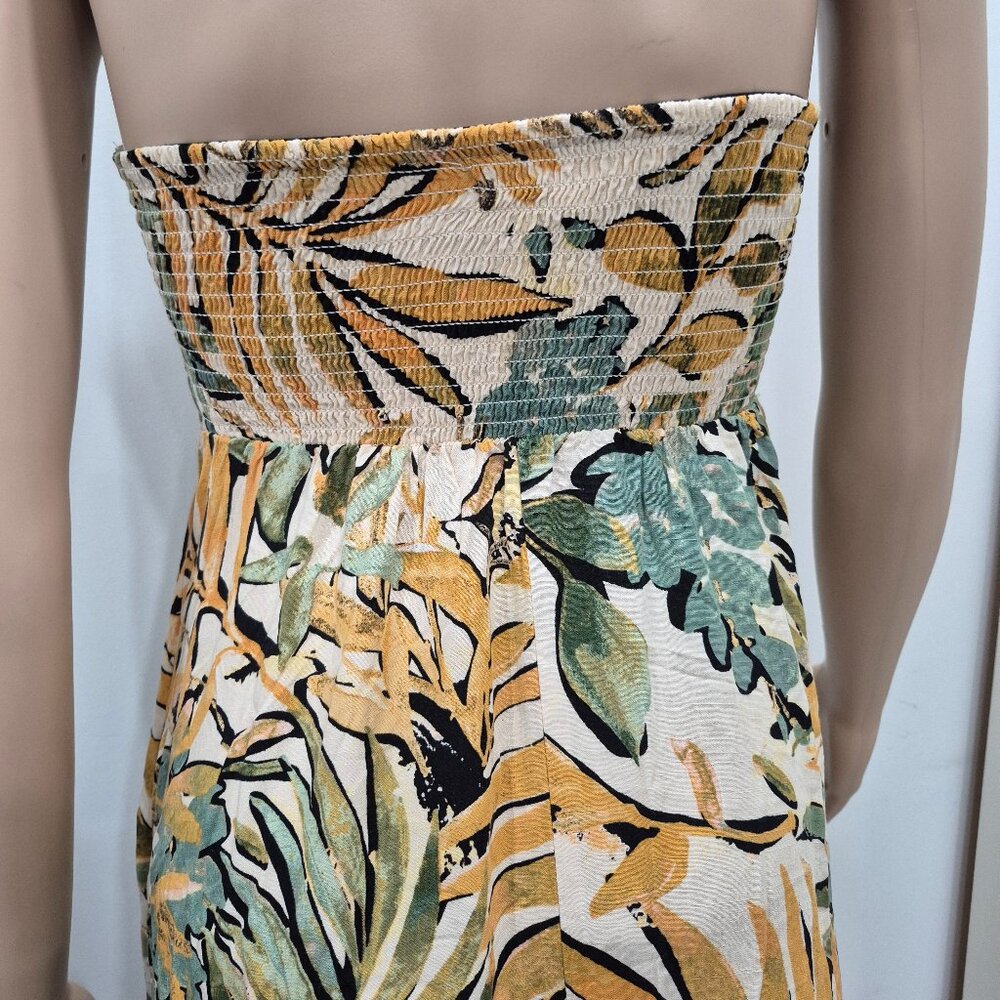 Rewind Tropical Palm Tree Maxi Dress Size XS - Picture 4 of 8